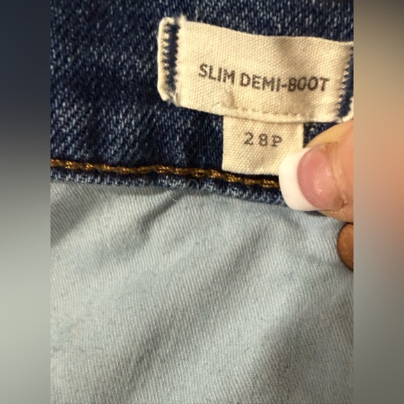 Madewell Slim Demi-Boot Jeans Sz 28P High Rise Cropped - Picture 6 of 10